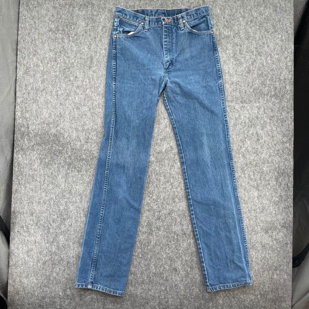 Wrangler Jeans Mens 32x36 Cowboy Cut Slim Fit Blue Denim High Rise 936DEN